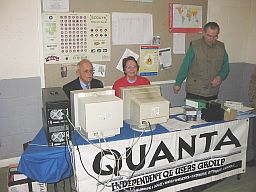Quanta's stand at the workshop